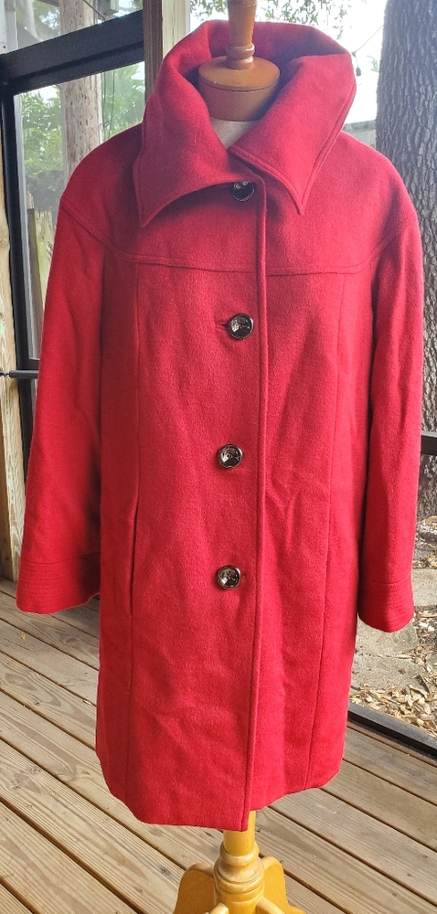 Wool blend coat